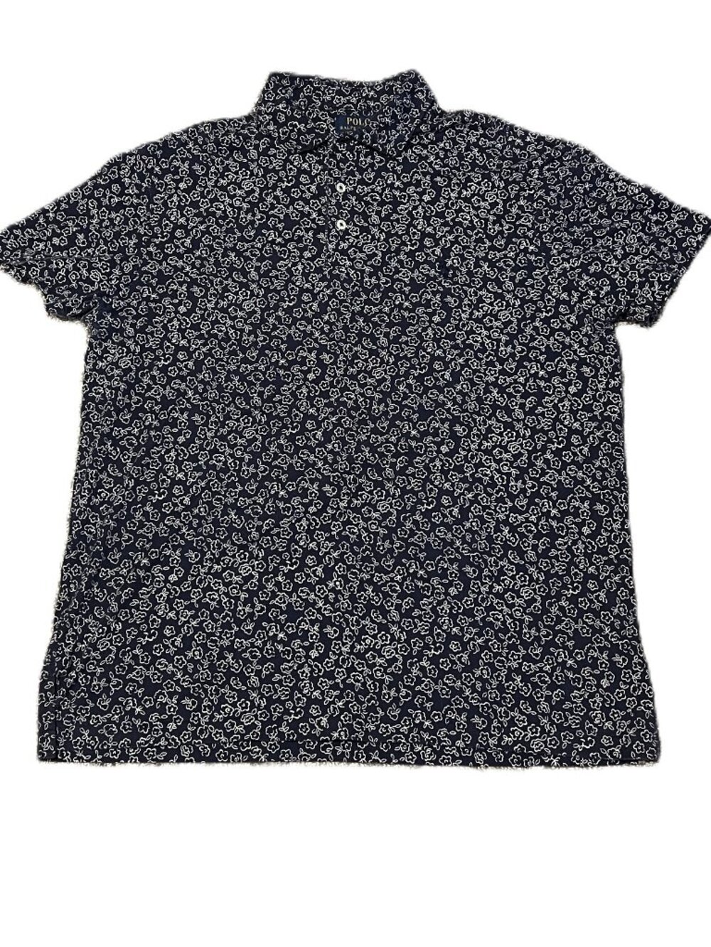 Coastal Preppy Summer-vibe Polo Ralph Lauren Floral Soft-touch Shirt Men's Large
